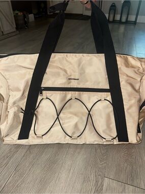 Bagsmart Almond Oil Gym Bag With Shoe Compartment Wet Pocket Sports Travel Bag